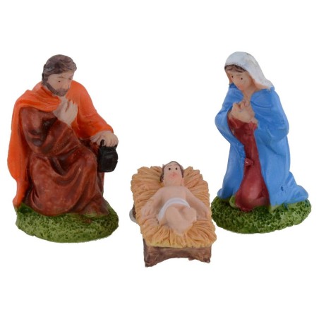Natividad de 3 piezas en resina serie 6 cm para Belén Mundo Belenes.