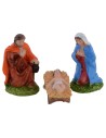 Nativity 3 pieces in resin series 6 cm for Presepe