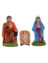 Natividad de 3 piezas en resina serie 6 cm para Pesebre