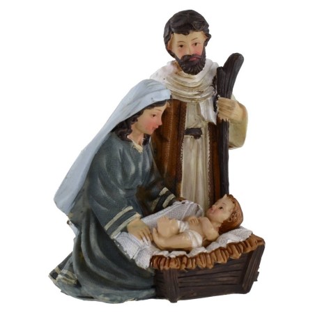 Natività in blocco unico in resina cm 8x6 serie 12 cm per