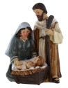 Nativity in single block in resin cm 8x6 series 12 cm for
