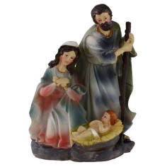 Nativity in resin cm 14.5 h. Presepe