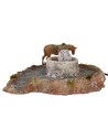 Grinding in resin with horse in motion 20x22, 5x9 h cm