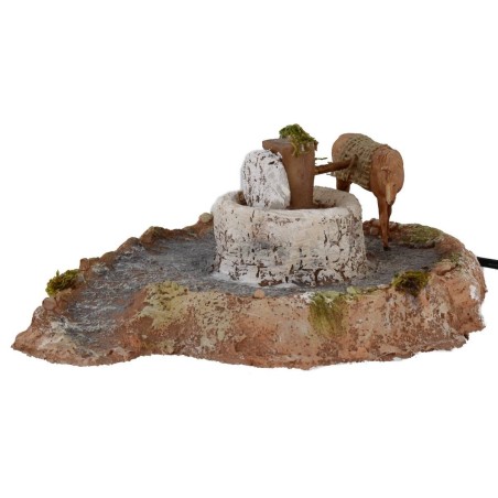 Grinding in resin with horse in motion 20x22, 5x9 h cm