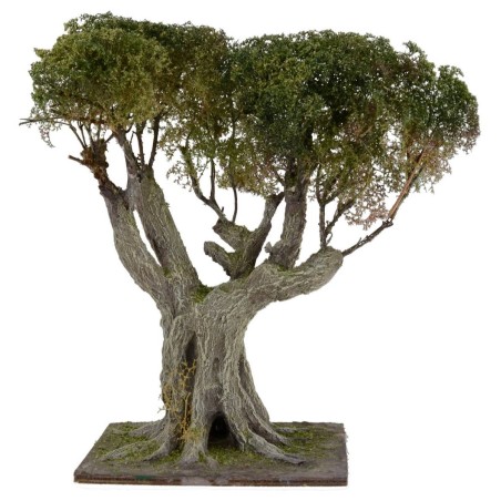 Ulivo con fitta chioma verde h. 23 cm Mondo Presepi
