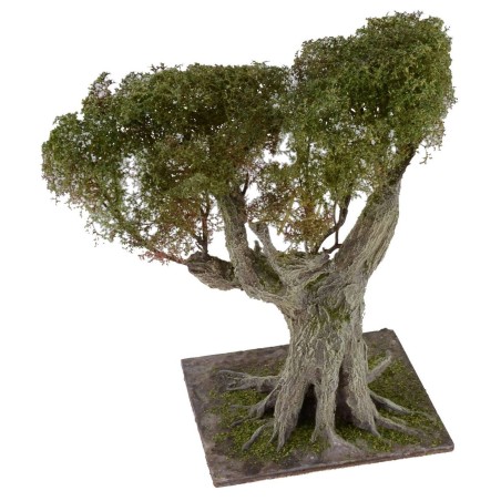 Ulivo con fitta chioma verde h. 23 cm Mondo Presepi