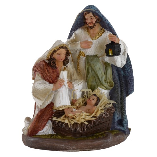 Natività in resina cm 13,5 h. Presepe Mondo Presepi