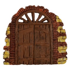 Puerta de resina en arco efecto ladrillo cm 10,5x10 h