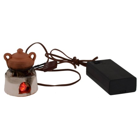 Fire effect with tremor led to batteries