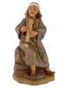 Pifferaio seduto serie 12 cm Fontanini Mondo Presepi