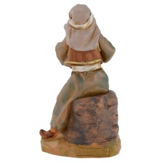 Pifferaio seduto serie 12 cm Fontanini Mondo Presepi 2