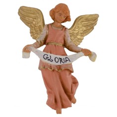 Angelo Gloria rosa 12 cm Fontanini Mondo Presepi