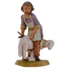 Tosatore con pecora 12 cm Fontanini Mondo Presepi