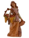 Giovane con cesto di frutta e brocca 12 cm Fontanini Mondo