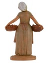 Mujer con cestas de frutas y verduras 12 cm Fontanini Mundo