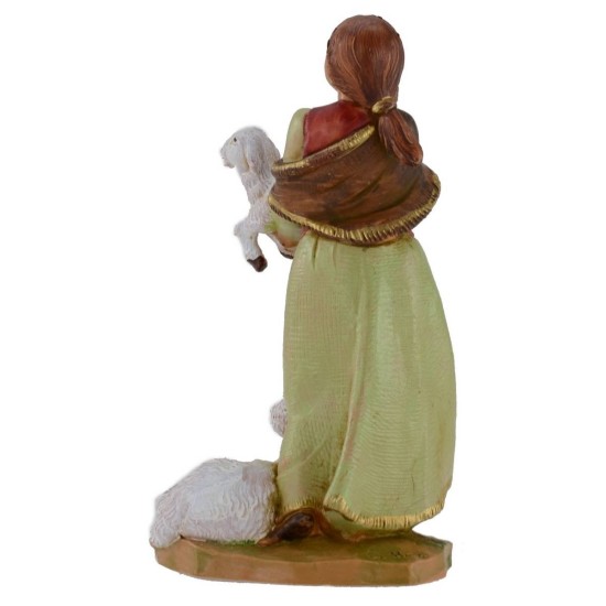 Donna con pecore 12 cm Fontanini Mondo Presepi