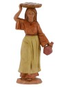 Woman with basket on Chief 12 cm Fontanini