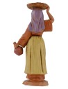 Woman with basket on Chief 12 cm Fontanini