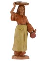 Woman with basket on Chief 12 cm Fontanini