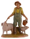 Farmer with pigs 12 cm Fontanini