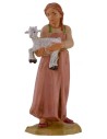 Bambina con capretta fra le braccia serie 19 cm Fontanini Mondo