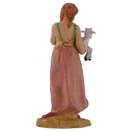 Niña con cabrita en los brazos serie 19 cm Fontanini