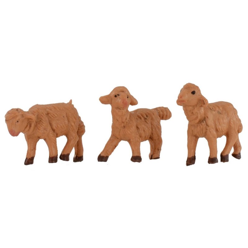 Set di 3 pecorelle per statue da 6,5 cm Fontanini Mondo Presepi