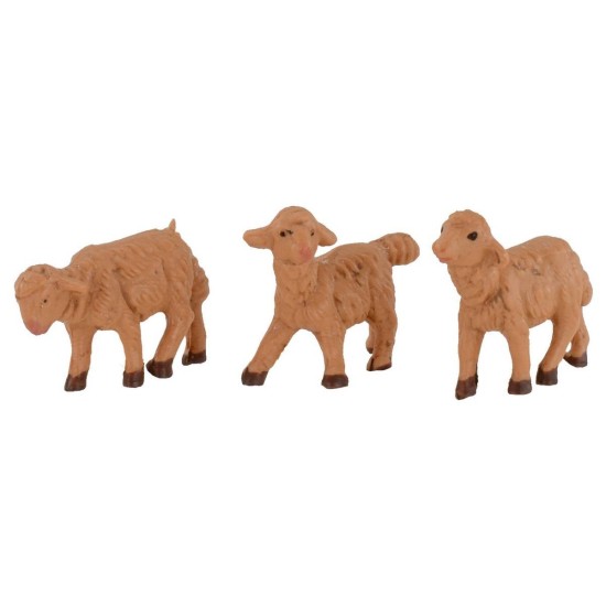 Conjunto de 3 ovejitas para estatuas de 6,5 cm Fontanini