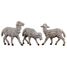 Conjunto de 3 ovejas para estatuas de 19 cm Fontanini
