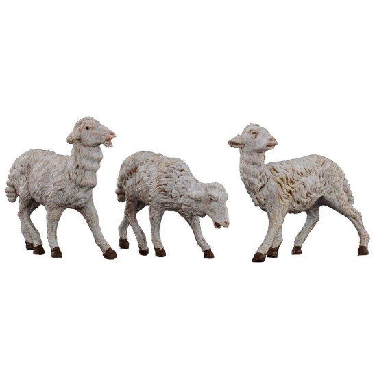 Set of 3 sheep for statues from 19 cm Fontanini