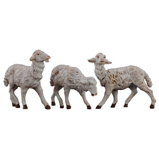 Set of 3 sheep for statues from 19 cm Fontanini