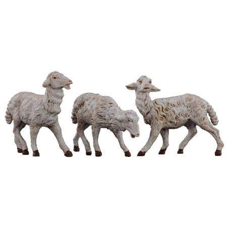 Set of 3 sheep for statues from 19 cm Fontanini