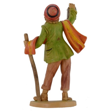 Pastor con linterna lux 16 cm en pvc Mundo