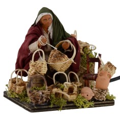 Riparatore di cesti orientale in movimento serie 14 cm Mondo