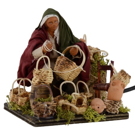 Riparatore di cesti orientale in movimento serie 14 cm Mondo