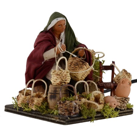 Riparatore di cesti orientale in movimento serie 14 cm Mondo