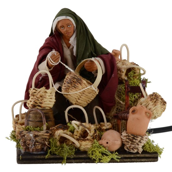 Riparatore di cesti orientale in movimento serie 14 cm