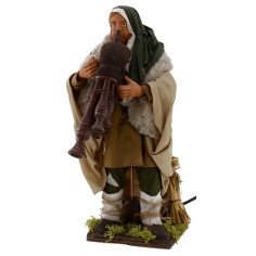 Zampognaro in movimento 24 cm Mondo Presepi