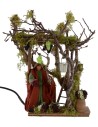 Raccoglitrice di uva in movimento 12 cm Mondo Presepi