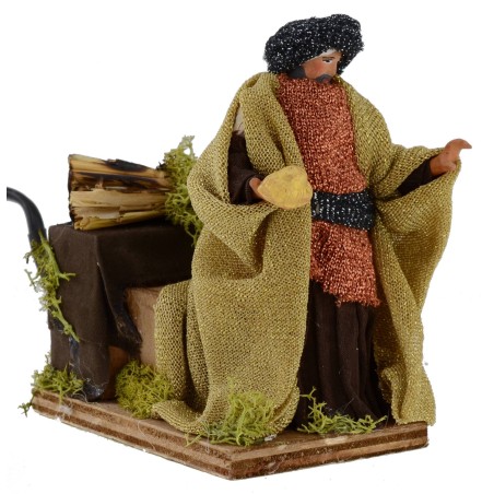 Tres Reyes Magos en movimiento 12 cm Mondo Presepi