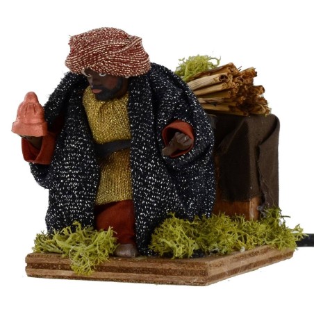 Tres Reyes Magos en movimiento 12 cm Mondo Presepi