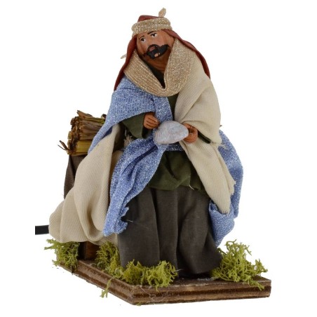 Tres Reyes Magos en movimiento 12 cm Mondo Presepi