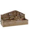 Fuente con leones de dos salidas de agua de 30x11x16,5 cm h.