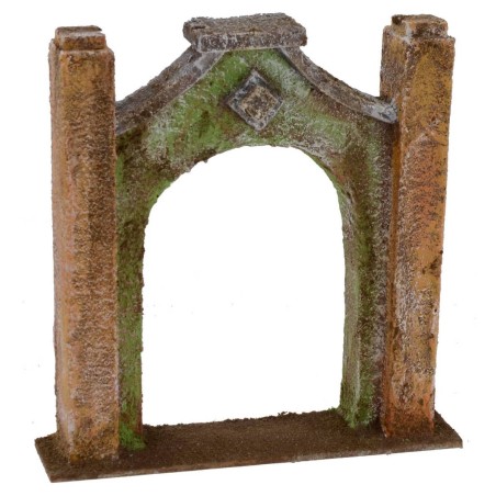 Arco d'ingresso cm 16,5x4x17 h per statue da 10 cm Mondo Presepi