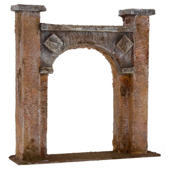Arco d'ingresso cm 16,5x4x17 h per statue da 10 cm Mondo Presepi