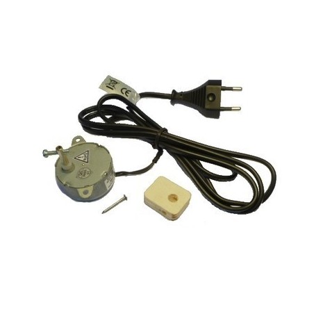 The gear motor 10 rpm small 220V. 2W + Pulley wooden