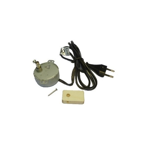 Motorreductor 220V. 4W 10 revoluciones + Polea de madera