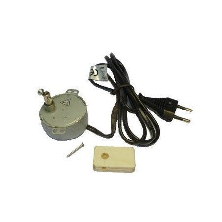Motorreductor 220V. 4W 10 revoluciones + Polea de madera