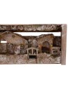 Nativity scene with hut and shop cm 36x11x18 h