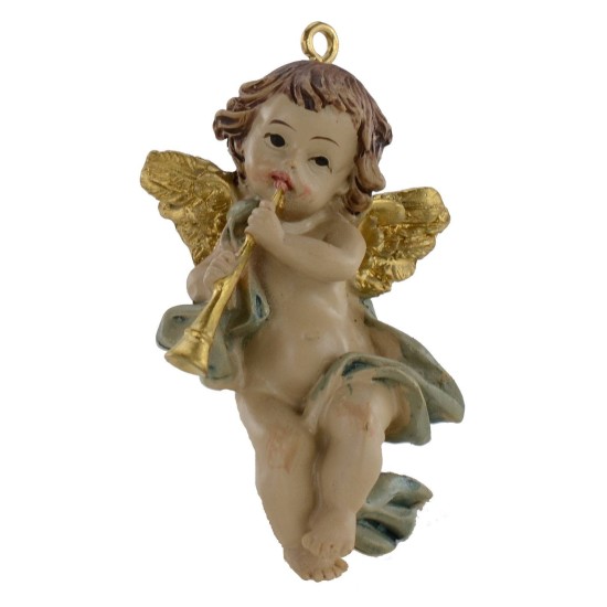 Set di 3 puttini da appendere in resina 5 cm Mondo Presepi